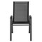 Flash Furniture Black Outdoor Stack Chair w/ Flex Material, PK4 4-JJ-303C-GG - alternate 8